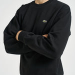 Felpa uomo girocollo nera SH8868 031 LACOSTE 
