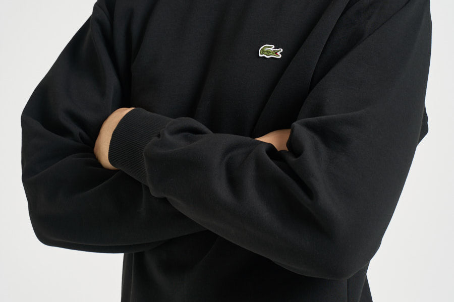 Felpa uomo girocollo nera SH8868 031 LACOSTE 