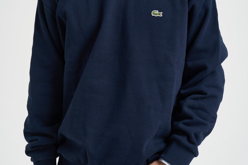 Felpa uomo a girocollo blu navy SH8868 166 LACOSTE 