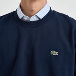 Felpa uomo a girocollo blu navy SH8868 166 LACOSTE 
