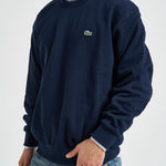 Felpa uomo a girocollo blu navy SH8868 166 LACOSTE 