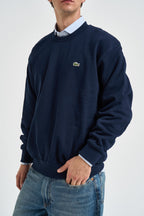 Felpa uomo a girocollo blu navy SH8868 166 LACOSTE 