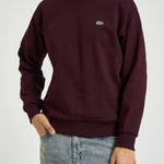 Felpa uomo a girocollo bordeaux SH8868 3KE LACOSTE 