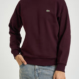 Felpa uomo a girocollo bordeaux SH8868 3KE LACOSTE 