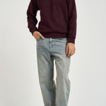 Felpa uomo a girocollo bordeaux SH8868 3KE LACOSTE 