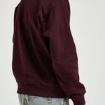 Felpa uomo a girocollo bordeaux SH8868 3KE LACOSTE 