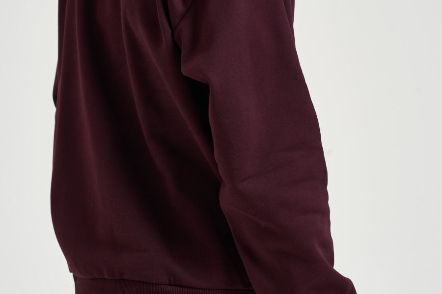 Felpa uomo a girocollo bordeaux SH8868 3KE LACOSTE 