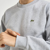Felpa uomo a girocollo grigio chiaro SH8868 CCA LACOSTE 