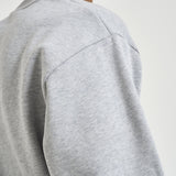 Felpa uomo a girocollo grigio chiaro SH8868 CCA LACOSTE 