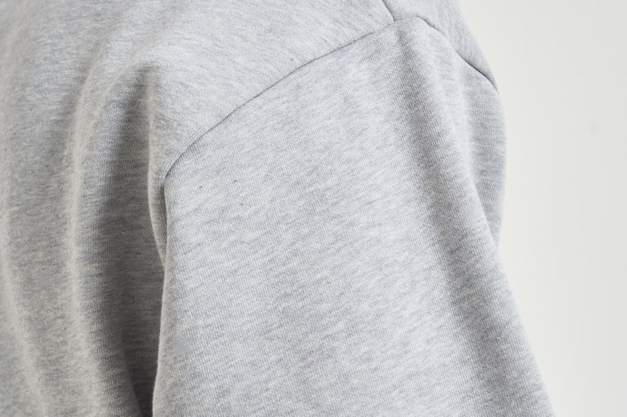 Felpa uomo a girocollo grigio chiaro SH8868 CCA LACOSTE 