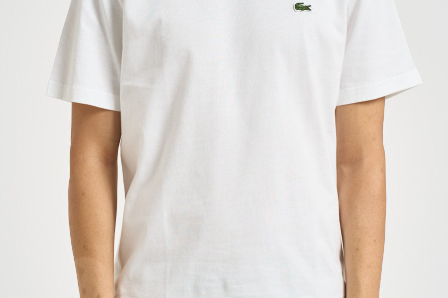 T-shirt uomo girocollo bianca TH7318 001 LACOSTE 