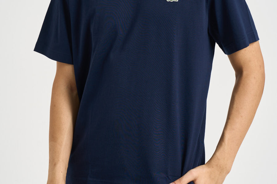 T-shirt uomo girocollo blu TH7318 166 LACOSTE 