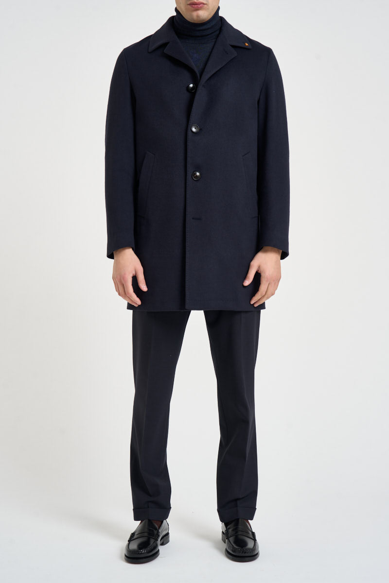 Cappotto uomo monopetto blu navy MARCO UK0282100 LATORRE 