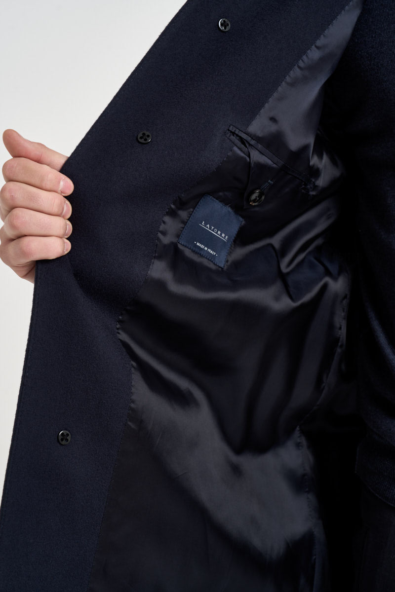 Cappotto uomo monopetto blu navy MARCO UK0282100 LATORRE 