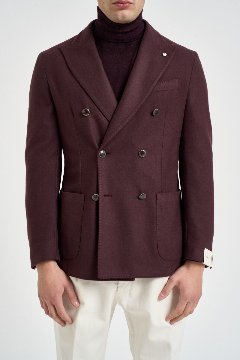 Blazer uomo doppiopetto bordeaux 2885 655305 L.B.M. 