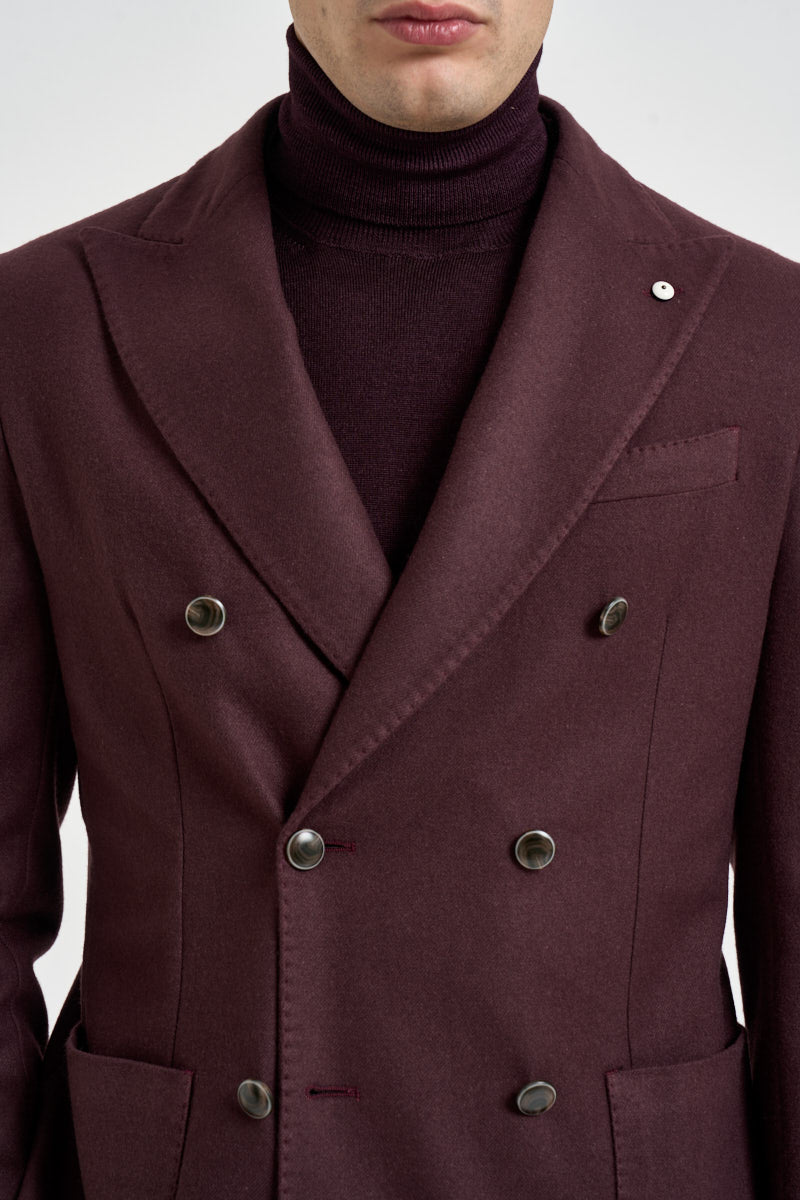 Blazer uomo doppiopetto bordeaux 2885 655305 L.B.M. 