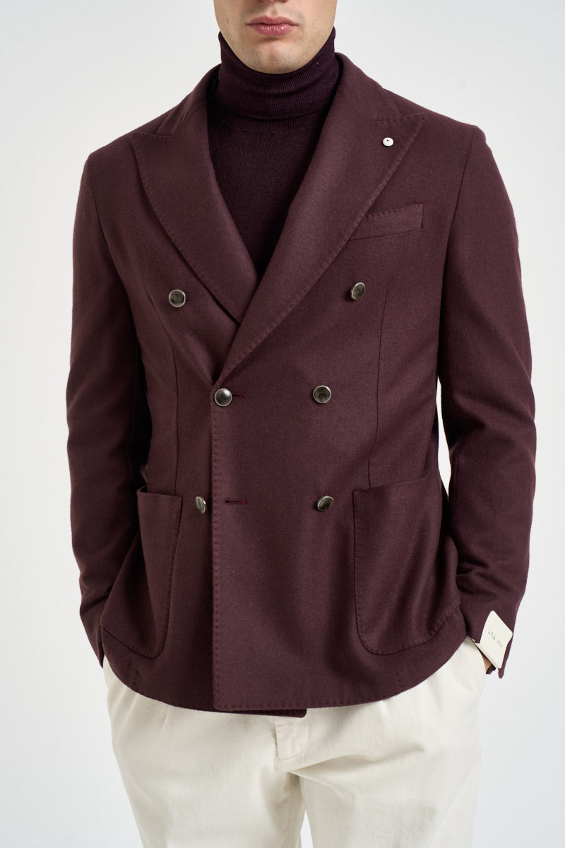 Blazer uomo doppiopetto bordeaux 2885 655305 L.B.M. 