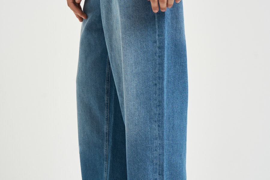 Jeans uomo gamba dritta in denim medio 1001443 MEDIUMINDIGOWASH LES DEUX 