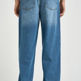 Jeans uomo gamba dritta in denim medio 1001443 MEDIUMINDIGOWASH LES DEUX 