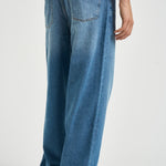 Jeans uomo gamba dritta in denim medio 1001443 MEDIUMINDIGOWASH LES DEUX 
