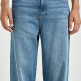 Jeans uomo gamba dritta in denim medio 1001443 MEDIUMINDIGOWASH LES DEUX 