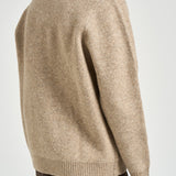 Maglia uomo collo a V sabbia mèlange 1002173 LIGHTSANDMELANGE LES DEUX 