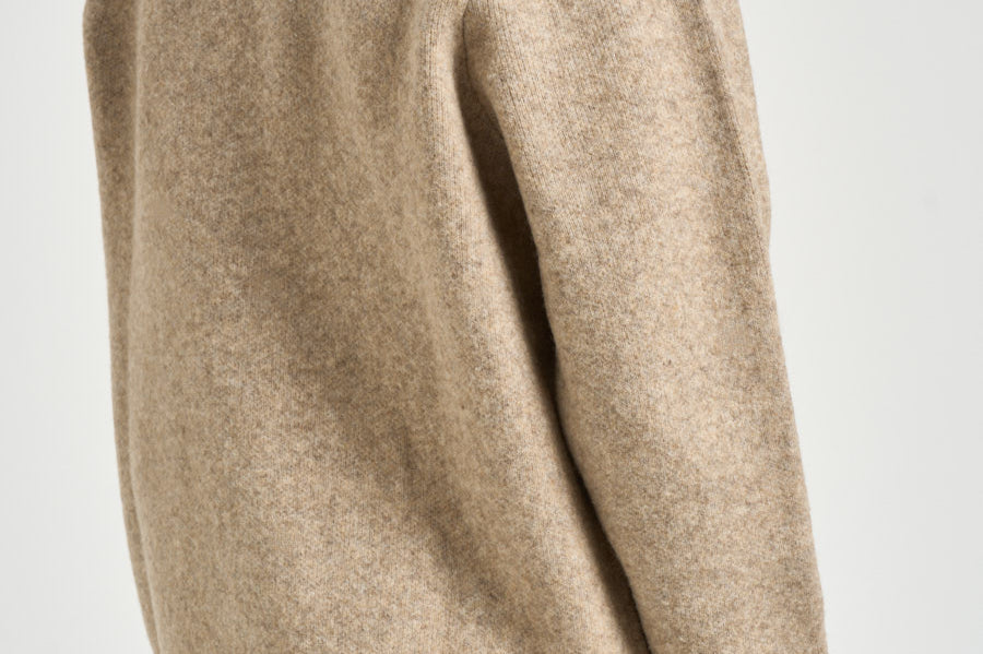 Maglia uomo collo a V sabbia mèlange 1002173 LIGHTSANDMELANGE LES DEUX 
