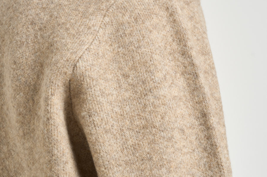 Maglia uomo collo a V sabbia mèlange 1002173 LIGHTSANDMELANGE LES DEUX 