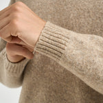 Maglia uomo collo a V sabbia mèlange 1002173 LIGHTSANDMELANGE LES DEUX 