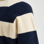 Polo uomo a righe panna e blu 1002189 IVORY LES DEUX 
