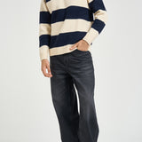 Polo uomo a righe panna e blu 1002189 IVORY LES DEUX 