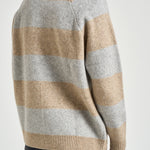 Polo uomo knitted grigia e sabbia 1002189 LIGHTSANDMELANGE LES DEUX 