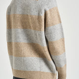 Polo uomo knitted grigia e sabbia 1002189 LIGHTSANDMELANGE LES DEUX 