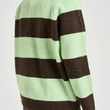 Polo uomo knitted marrone e verde 1002189 MOUNTAINGREYMELANGE LES DEUX 