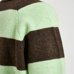 Polo uomo knitted marrone e verde 1002189 MOUNTAINGREYMELANGE LES DEUX 