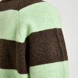 Polo uomo knitted marrone e verde 1002189 MOUNTAINGREYMELANGE LES DEUX 
