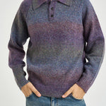 Maglia uomo polo multicolor 1002192 SPICEDPLUMPURPLE LES DEUX 
