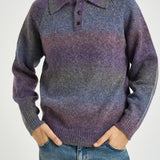 Maglia uomo polo multicolor 1002192 SPICEDPLUMPURPLE LES DEUX 
