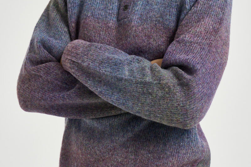 Maglia uomo polo multicolor 1002192 SPICEDPLUMPURPLE LES DEUX 