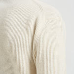 Maglia uomoWool Rib Roundneck Knit panna 1002194 IVORYMELANGE LES DEUX 