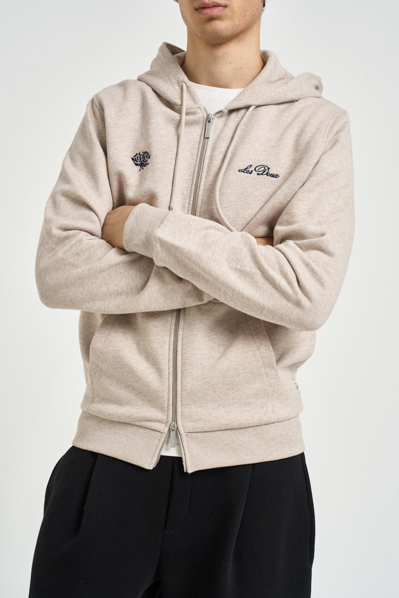 Felpa uomo con cappuccio sabbia 1002326 LIGHTSANDMELANGE LES DEUX 