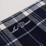 Sciarpa uomo tartan blu e bianca 1002384 DARKNAVY LES DEUX 