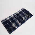 Sciarpa uomo tartan blu e bianca 1002384 DARKNAVY LES DEUX 
