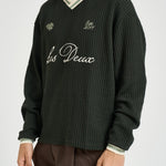 Felpa Waffle Ls Football Jersey verde oliva 1002486 ROSINGREEN LES DEUX 