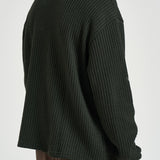Felpa Waffle Ls Football Jersey verde oliva 1002486 ROSINGREEN LES DEUX 