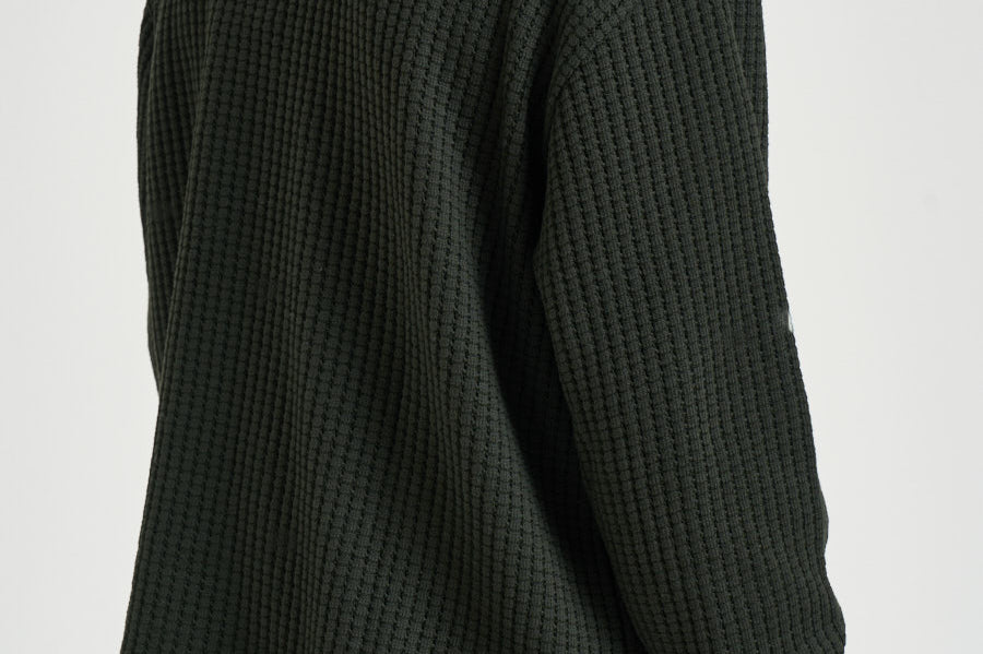 Felpa Waffle Ls Football Jersey verde oliva 1002486 ROSINGREEN LES DEUX 