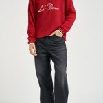 Felpa Waffle Ls Football Jersey rossa 1002486 SAMBA LES DEUX 