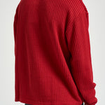 Felpa Waffle Ls Football Jersey rossa 1002486 SAMBA LES DEUX 