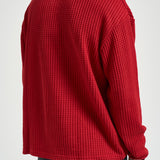 Felpa Waffle Ls Football Jersey rossa 1002486 SAMBA LES DEUX 