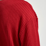Felpa Waffle Ls Football Jersey rossa 1002486 SAMBA LES DEUX 